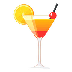 Cocktail illustration beverage drink vector