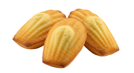 Madeleines Isolated on Transparent Background
