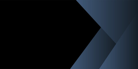 Modern black blue abstract background. Minimal. Color gradient. Dark. Web banner. Geometric shape. 3d effect. Lines stripes triangles. modern