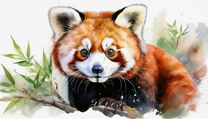 Fototapeta premium Niedlicher roter Pandabär