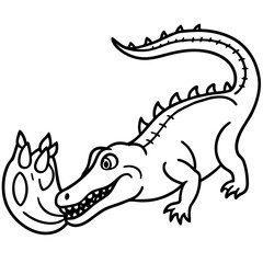 crocodile cartoon illustration