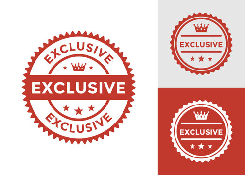 Exclusive badge circle logo template. Suitable for business, promotion, information and product label
