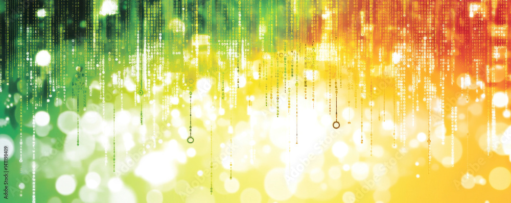 Aufkleber a colorful, abstract background with a green and yellow hue. the background is filled with bright, g