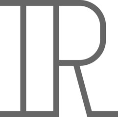 Initial Letter R Logo Element Set