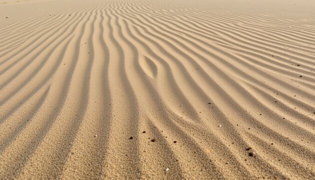 Small ripples and ridges form on the surface of the dunes, creating intricate patterns and textures that seem to shift and change with each passing breeze.