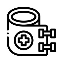 Fototapeta premium bandage line icon