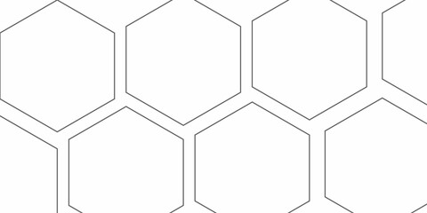 Abstract white vector wallpaper with hexagon grid.3D Futuristic honeycomb mosaic white background. Realistic geometric mesh cells texture.