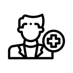 doctor line icon