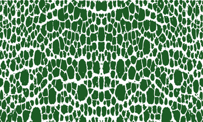 Obraz premium Seamless pattern giraffe. Vector drawing. Crocodile. Skin. Wallpaper. Background. Monochrome. Textile. Fashion. Graphic. Snake green white