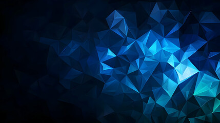 Obraz premium Abstract Geometric Dark Blue Polygonal Background