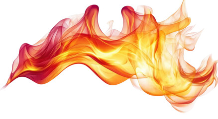 abstract fire flame vector on transparent background