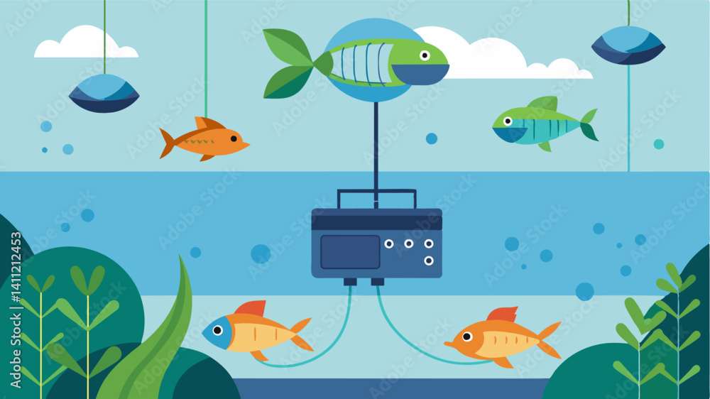 Aufkleber smart algae monitors and control systems ensure optimal levels of algae are present in the water pro