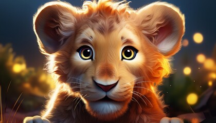 Portrait L&ouml;wenbaby