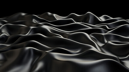 Obraz premium A black and white image of a wave with a dark background