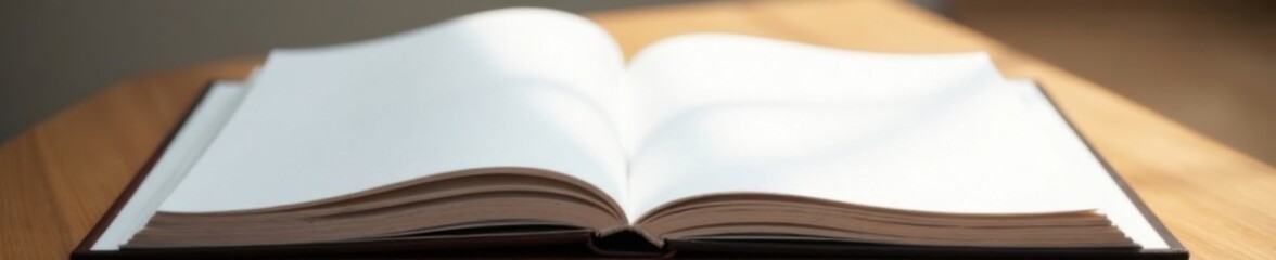 Minimalist vertical album layout with blank pages , design, empty