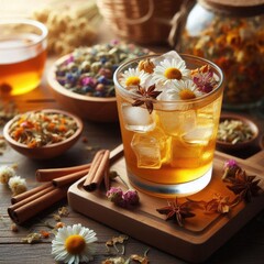 ice Tea  Dried  chamomile