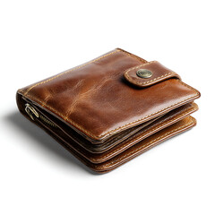 Brown leather bi-fold wallet (12)