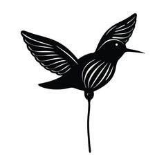 Obraz premium A balloon shaped like a hummingbird on white background.