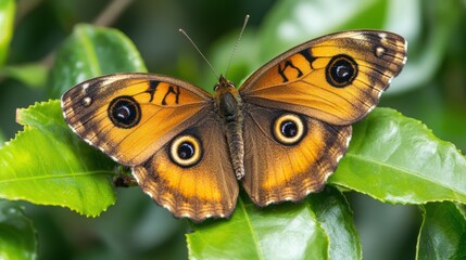Obraz premium A close up image of a butterfly with its wings open