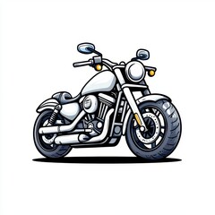 Fototapeta premium Classic Style Motorcycle Art