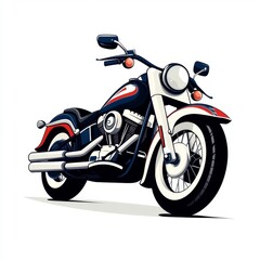 Classic Cruiser Motorcycle Art