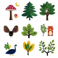 Colorful Nature Illustrations