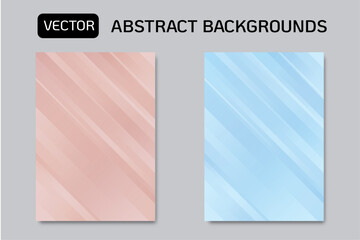 Set of abstract geometric page backgrounds. Technology and business page backgrounds. Dynamic gradient lines.
