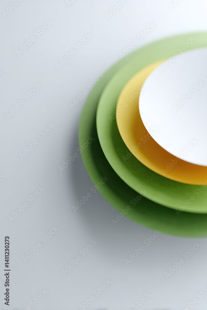 Poster close-up of minimalistic background with circles