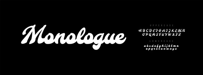 Modern Script Font. Handwritten lettering. Fashion Font. Uppercase and Lowercase. Italic font design.	
