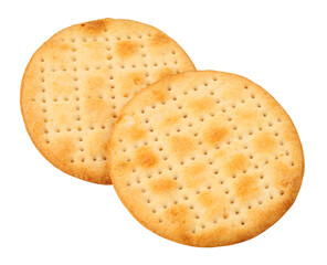 Cornish wafers biscuits flaky puffed savoury crackers isolated on a white background