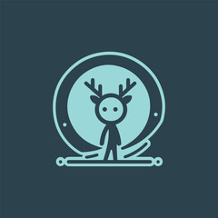 deer man vector design for character design or mascot