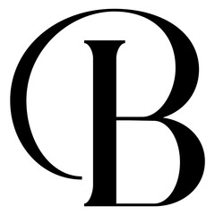  abstract B letter logo monogram illustration © chairul