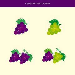 포도 과일 벡터