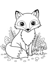 Simple Thick Outline Animals for Kids Coloring Book: Adorable Line Art Illustrations for Toddlers and Preschoolers