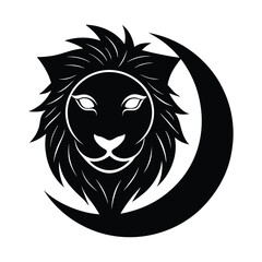 Obraz premium lion head vector