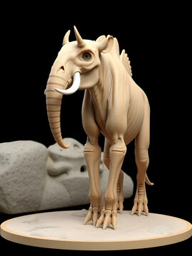 Moeritherium from the Eocene epoch 3D illustration