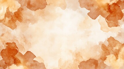 Obraz premium Elegant brown and white watercolor painting background texture for design projects