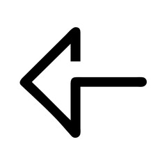 Arrow Alt Left Icon Vector Illustration