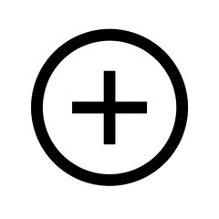 Add Circle Icon Vector Illustration