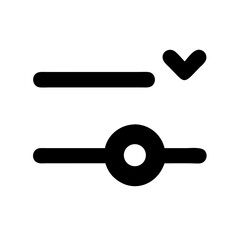 Adjust Check Icon Vector Illustration