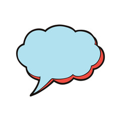 Retro comic speech bubble vector. Empty vintage chat balloon comic style. Pop art dialog graphic illustration.