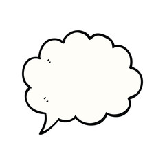 Retro comic speech bubble vector. Empty vintage chat balloon comic style. Pop art dialog graphic illustration.