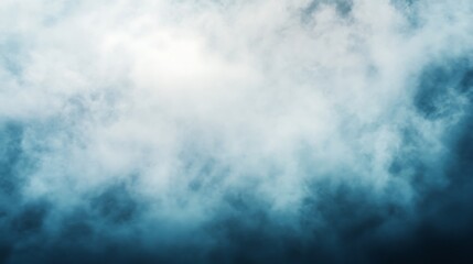 Obraz premium Dense, swirling clouds obscure a bright light source.