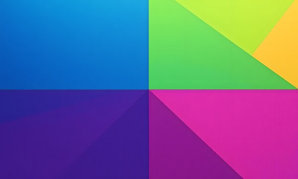 A graphical pattern of four quadrants with various colors.
