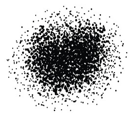 Scattered Ink Drops, Black Ink Splatter Texture.