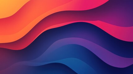 Abstract wavy vibrant color background
