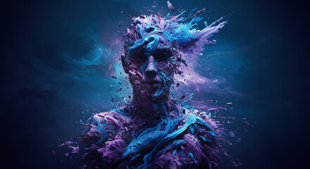 abstract blue background