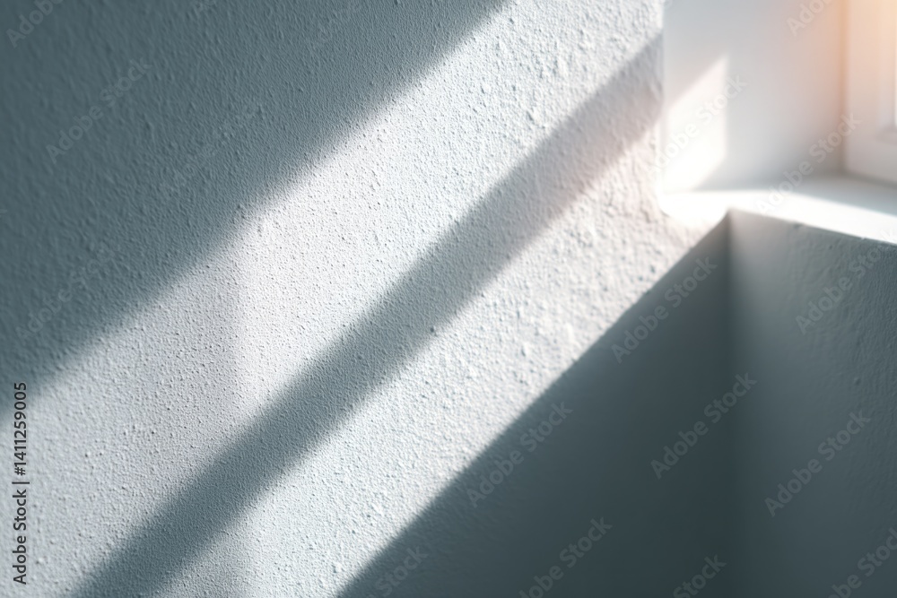 Poster capture subtle contrast of light and shadow on textured surface