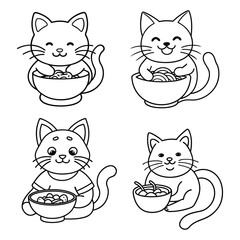 Obraz premium Cute cartoon animal vector set illustration design with funny pet head icons including cat, dog, fox, bear, tiger, kitten, and baby faces