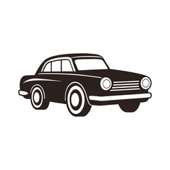 Fototapeta premium Retro automobile vector illustration of an old isolated car